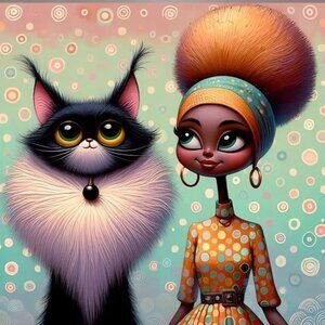 DIY Unfinished Diamond Painting Kit Fashion Cat